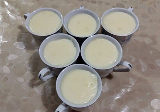 Fincan Tatlısı Tarifi - Fincanda Sütlü Tatlı