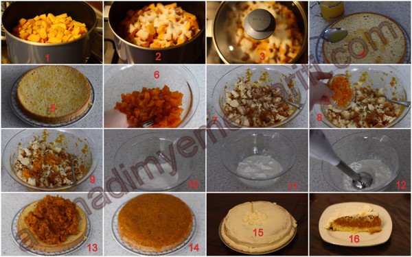 Balkabağı tatlısı hazırlanışı