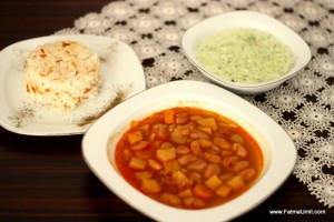 Taze Barbunya Tarifi - Cacık ve Pilav