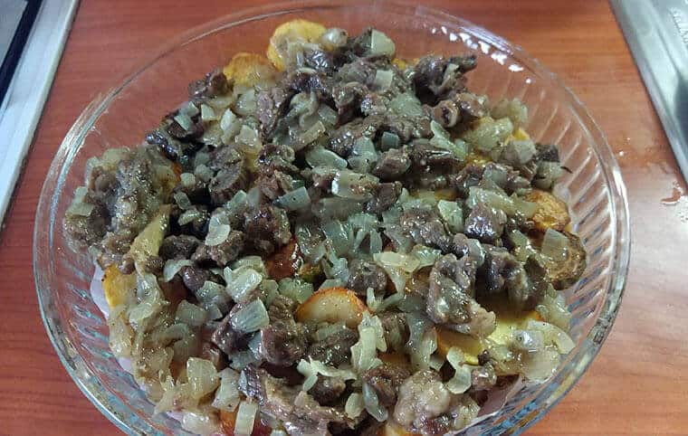 Patates Oturtma Kabaklı fırınlanmış